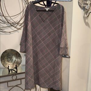 🆑earance Plaid V-Neck Dress